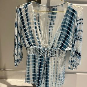 Tobi low cut tiedye romper